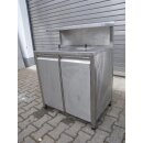 2er Mülltrennsystem Edelstahl ca. 80 cm breit