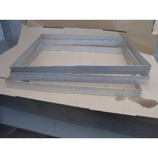 Backrahmen Tortenform Aluminium ca. 71 x 55 x 5 cm