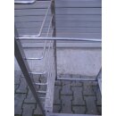 Frosterwagen / Transportwagen Edelstahl 17 x 60 / 40 cm Quereinschub