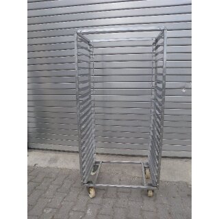 Frosterwagen / Transportwagen Edelstahl  22 x 58x78 cm Quereinschub