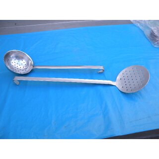 Schaumkelle Ø 10 cm 18/10 + Schaumlöffel Ø 10 cm Edelstahl 18/10