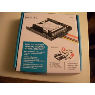 DIGITUS Einbaueinheit für 2 x 2,5" Festplatten in 3,5" Schacht