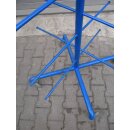 Tortenringständer auf Rollen groß blau lackiert
