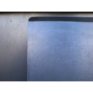 Aluminium Lochblech/Backblech 58 x 78 cm kurze Seiten Aufkantung NEU