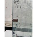 Glassteckvitrine / Steckvitrine 3er  mit Rückwand aus Glas ca. 42 x 42 x 125 cm