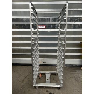Stikkenwagen / Ofenwagen Edelstahl 18 x 58/78 cm Längseinschub Neu B - Ware